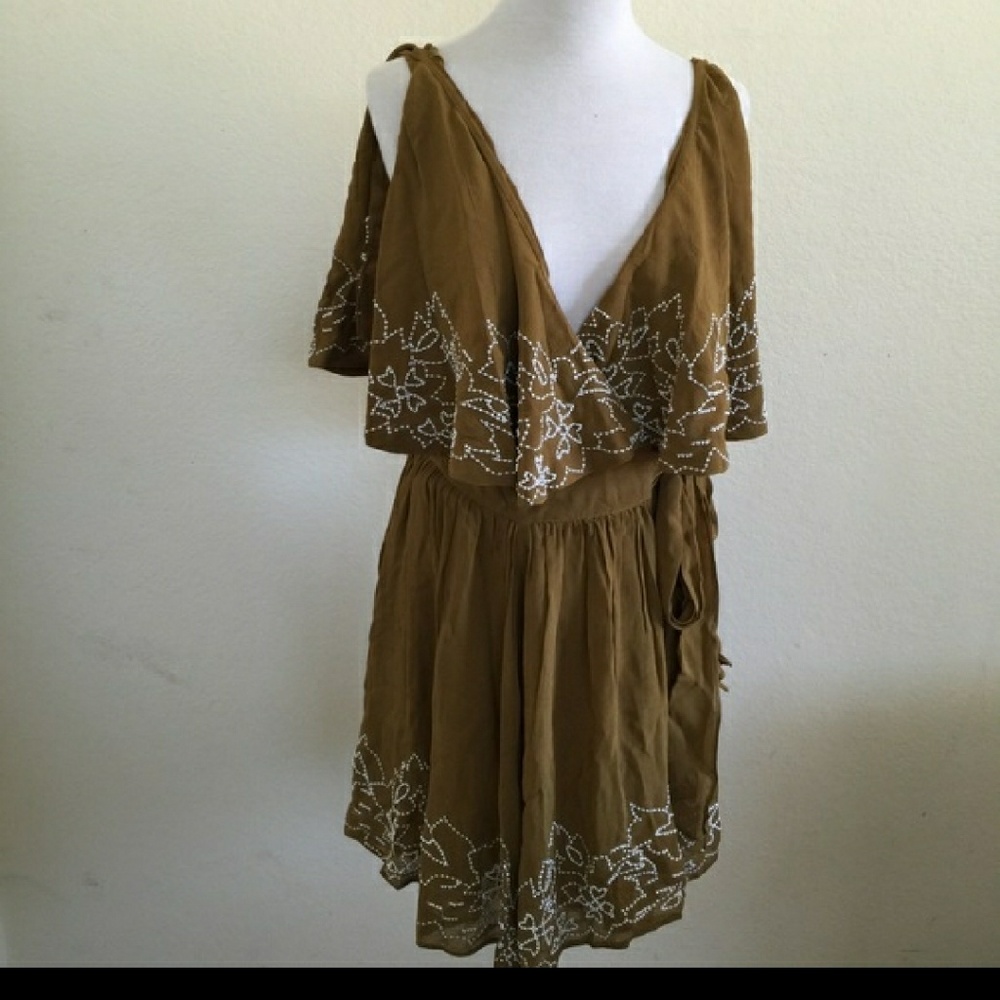 Free people beaded wrap Sylvia Dress - Picture 3 of 4